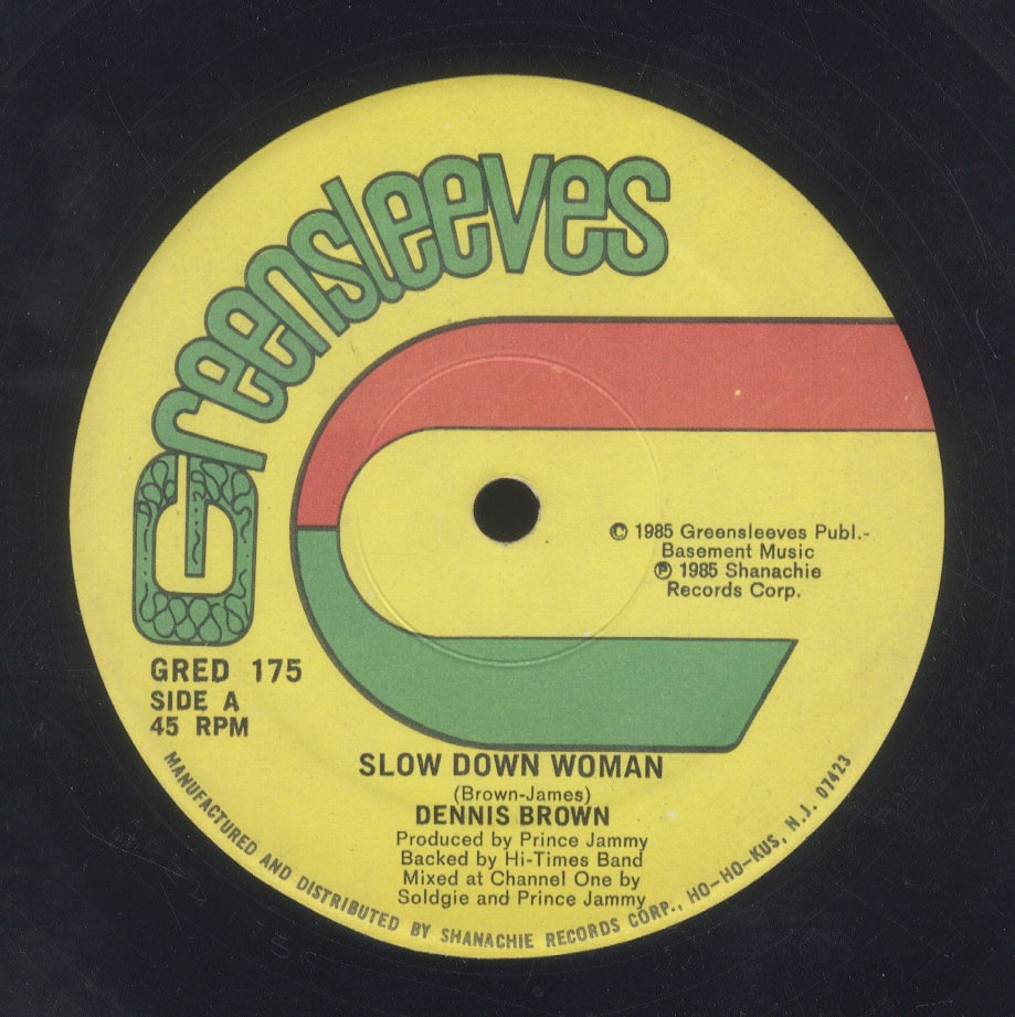 DENNIS BROWN  [Slow Down Woman / The Lord Is My Shepherd]