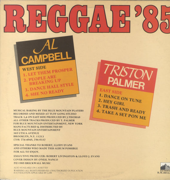 AL CAMPBELL MEET TRISTON PALMER [Reggae '85]