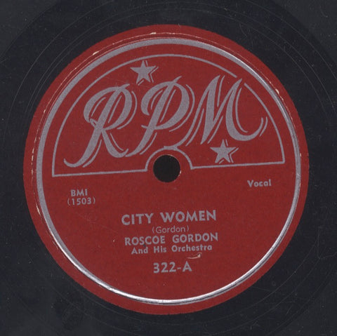 ROSCOE GORDON [City Woman / Roscoe Boogie]