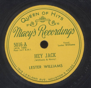 LESTER WILLIAMS [Hey Jack / The Folks Around Corner]