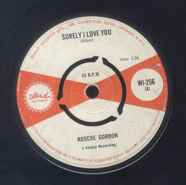 ROSCOE GORDON [Surely I Love You / What You Do To Me]