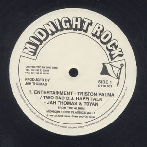 TRISTON PALMA / JAH THOMAS /  TOYAN [Entertainment / Two Bad D.j. Haffi Talk Strickly Rubba Dub / Praise Him / Pretty Face]