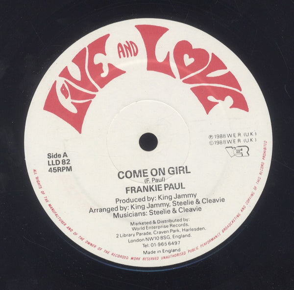 MAJOR WORRIES / FRANKIE PAUL [Done Now / Come On Girl]