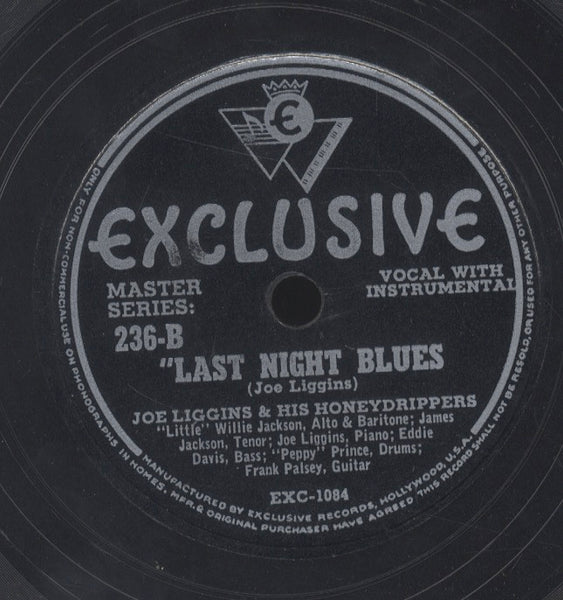 JOE LIGGINS [T. W. A. / Last Night Blues]