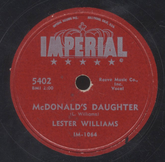 LESTER WILLIAMS [Mcdonald's Daughter / Daddy Loves You ]