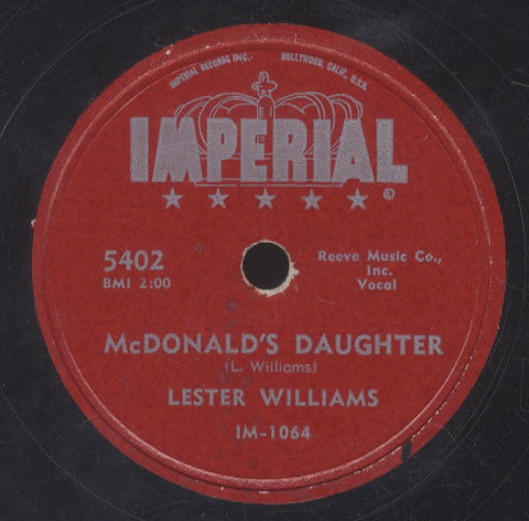 LESTER WILLIAMS [Mcdonald's Daughter / Daddy Loves You ]