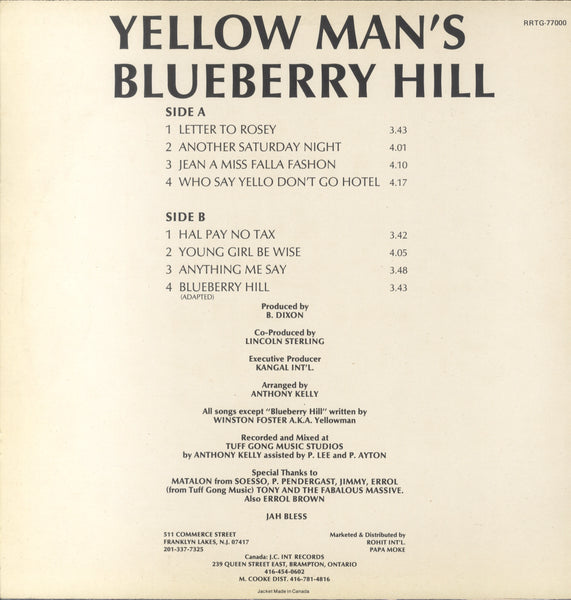 YELLOW MAN [Blueberry Hill]