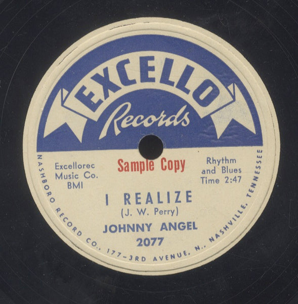JOHNNY ANGEL [Baby I'm Confessin' / I Realize ]