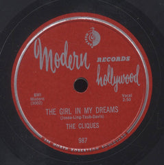 THE CLIQUES [The Girl In My Dream / I Wanna Know Why]