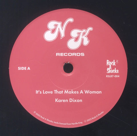 KAREN DIXON / CHARISMA [It's Love That Makes A Woman / Open Up The Door]