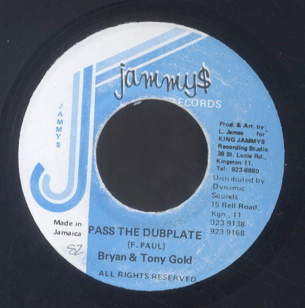 BRIAN & TONY GOLD [Pass The Dubplate]