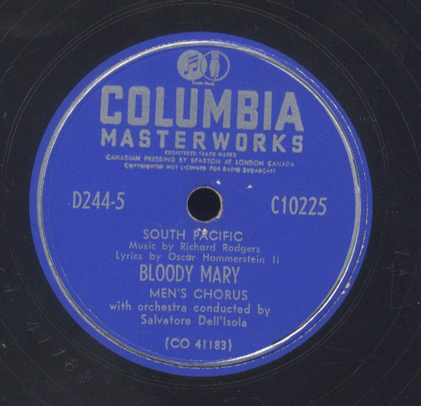 WILLIAM TIBBERT / MEN'S CHORUS [Younger Than Spring Time(South Pacific)/Bloody Mary]