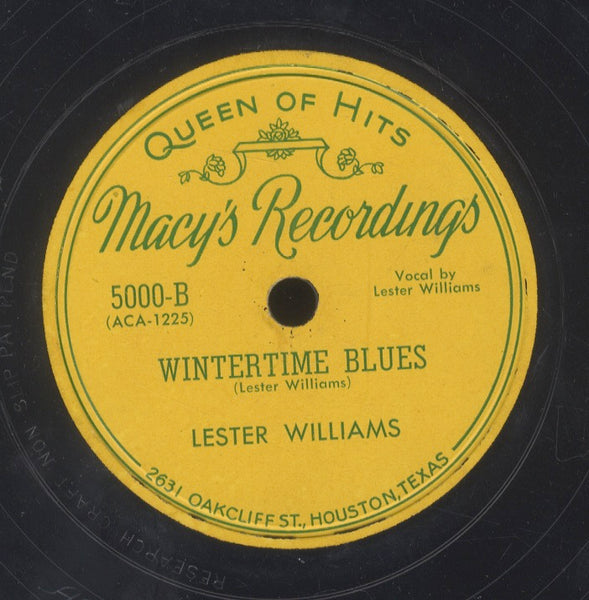 LESTER WILLIMAS [I'm So Happy I Could Jump And Shout / Wintertime Blues]