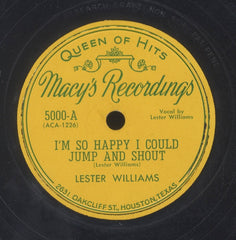 LESTER WILLIMAS [I'm So Happy I Could Jump And Shout / Wintertime Blues]