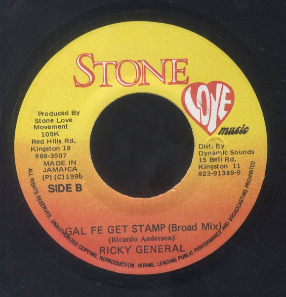 RICKY GENERAL [Gal Fe Get Stamp(Yard Mix / Broad Mix)]