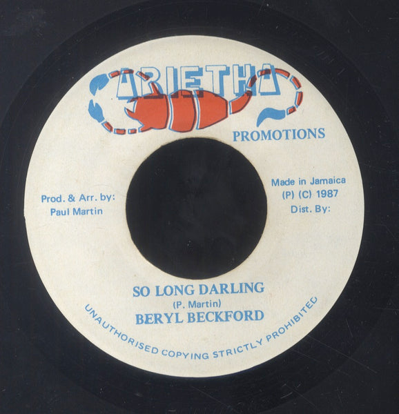 BERYL BECKFORD [So Long Darling]