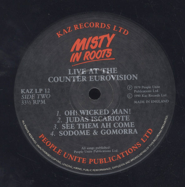 MISTY IN ROOTS [Live At The Counter Eurovision 79]