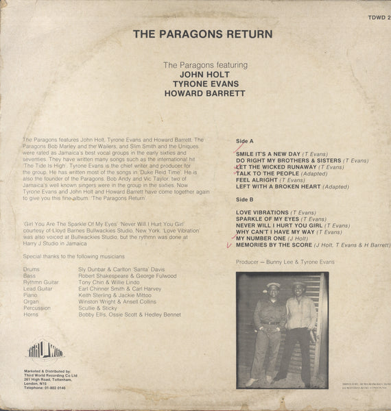 THE PARAGONS [The Paragons Return]