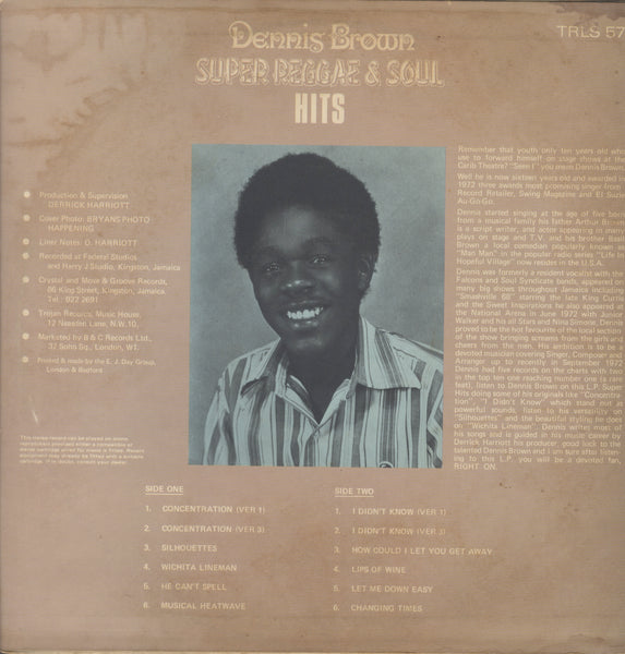 DENNIS BROWN [Super Reggae & Soul Hits]