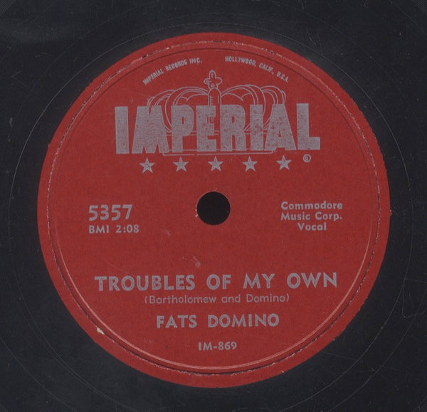 FATS DOMINO [All By My Self / Trouble On My Own]