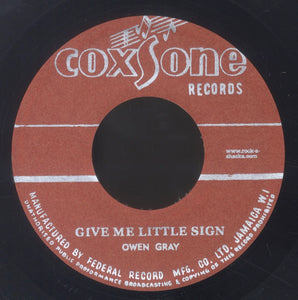OWEN GRAY / ROY RICHARDS [Give Me Little Sign / Summer Time]