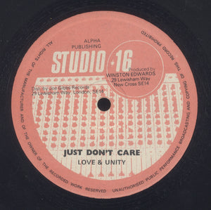 LOVE & UNITY / SARGENT PEPPER [Just Don't Care / Cut From Master Tape]