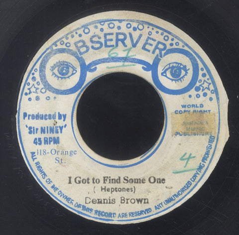 DENNIS BROWN [I Got To Find Someone]