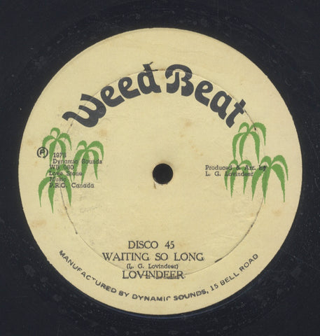 LOVINDEER / BLACK CRIMSON [Waiting So Long / Rasta Drummer]