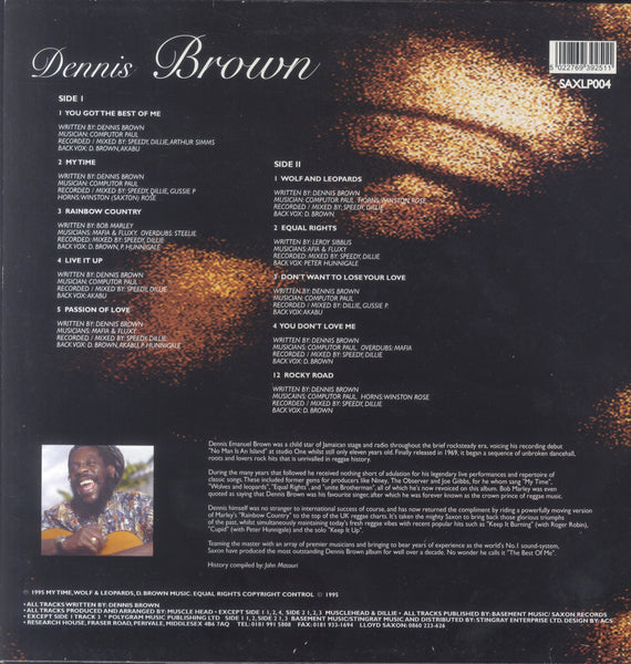 DENNIS BROWN [You Got The Best Of Me]