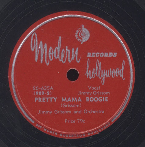JIMMY GRISSOM AND ORCHESTRA [Pretty Mama Boogie / It's Better This Way]