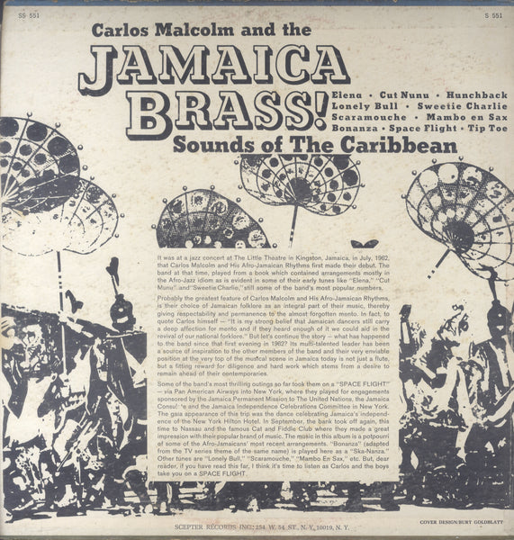 CALROS MALCOM AND THE JAMAICAN BRASS [Sounds Of Caribbean]