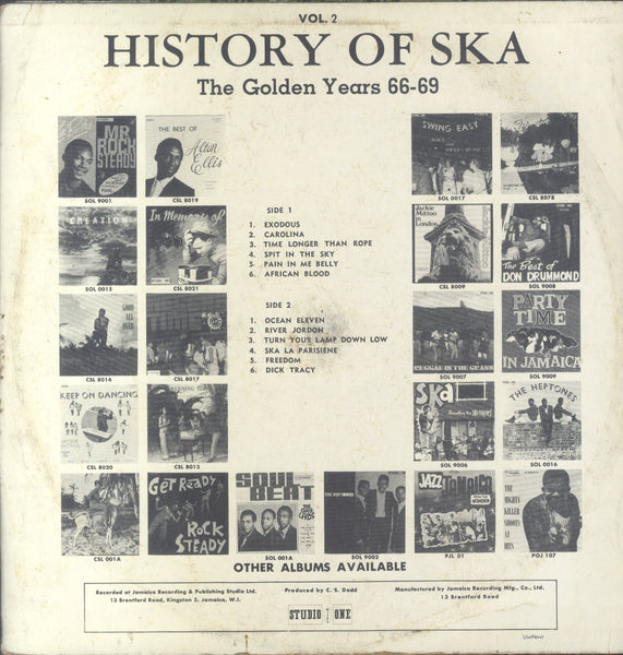 V. A. JACKIE OPEL, SKATALITES, MAYTALS... [History Of Ska Vol. 2]