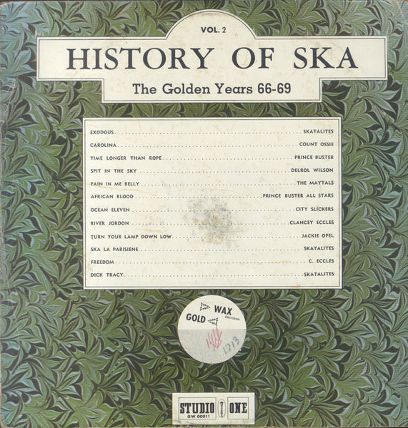 V. A. JACKIE OPEL, SKATALITES, MAYTALS... [History Of Ska Vol. 2]