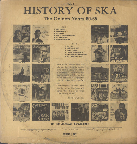 V. A. LORD CREATOR SKATALITES WAILERS... [History Of Ska Vol. 1]