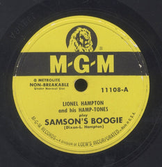 LIONEL HAMPTON [Samson's Boogie / Helpless]
