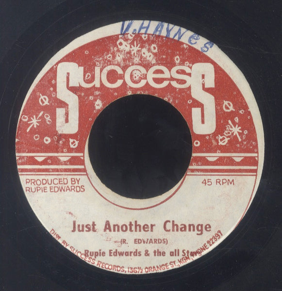 RUPIE EDWARDS ALL STARS [Success Preasuer / Just Another Change ]