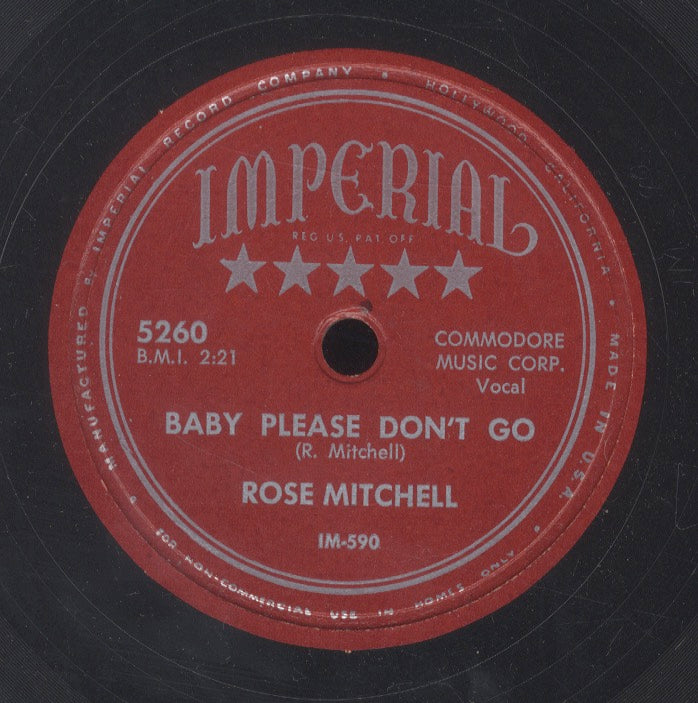 ROSE MITCHELL [Baby Please Don't Go / Live My Life]